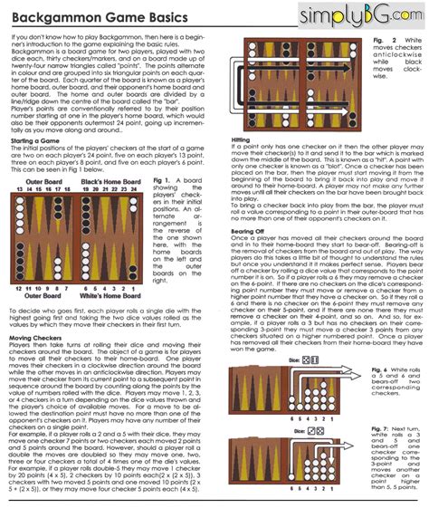 Spielregeln für Backgammon